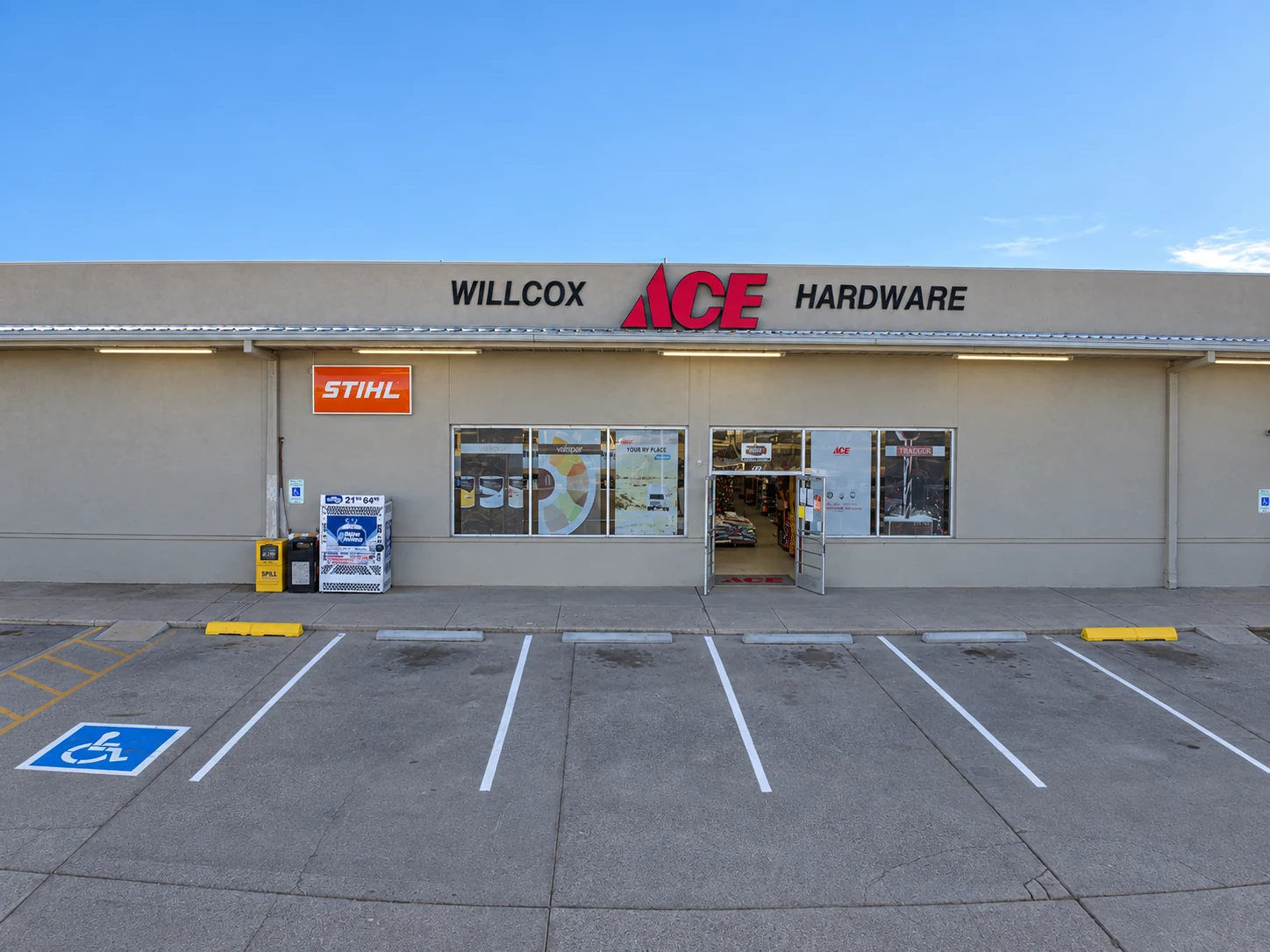 Willcox Ace Hardware storefront in Willcox, AZ
